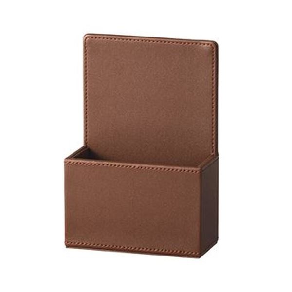 （まとめ）ワールドクラフト レザーカタログスタンドブラウン WL-CT-BR 1個[x5セット]