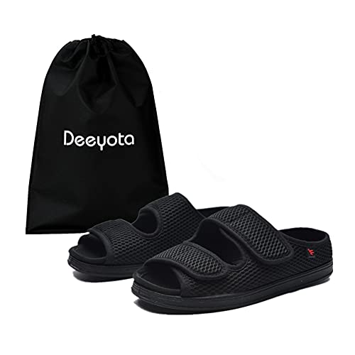 DEEYOTA 介護シューズ スニーカー シニア シューズ 老人靴 フルオープンタイプ サンダル 高齢者用 調節可能 幅広 介護用靴 敬老の日