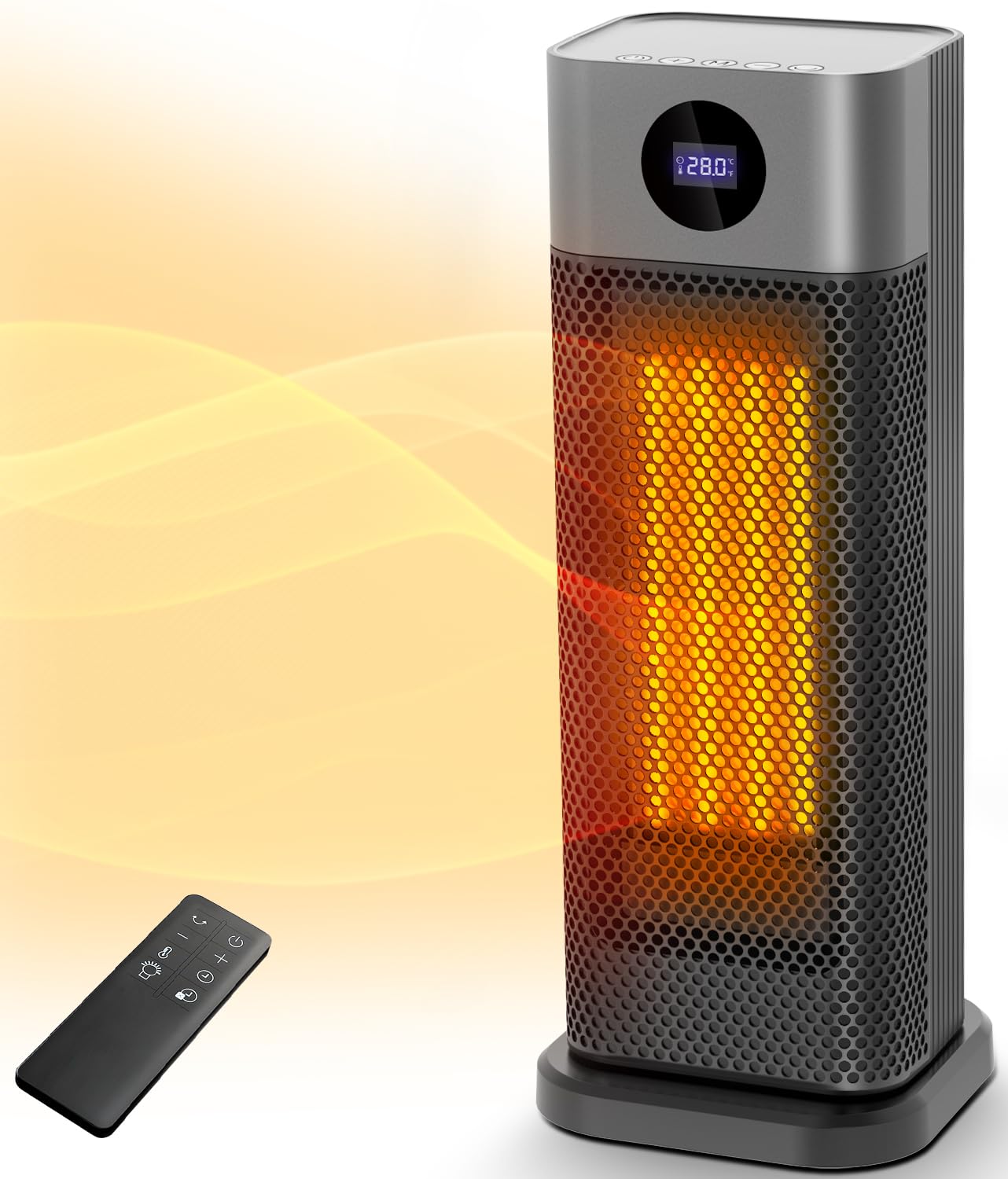 ヒーター セラミックファンヒーター 【ECO知能恒温・速暖】1200W 暖房器具 省エネ 首振り 足元 脱衣所 ヒーター ファンヒーター 3段階温度調整 送風