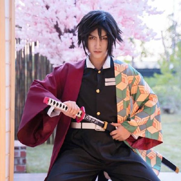 冨岡義勇 とみおか ぎゆう コスプレ 衣装 羽織 隊服 コスチューム なりきり セット 仮装 送料無料