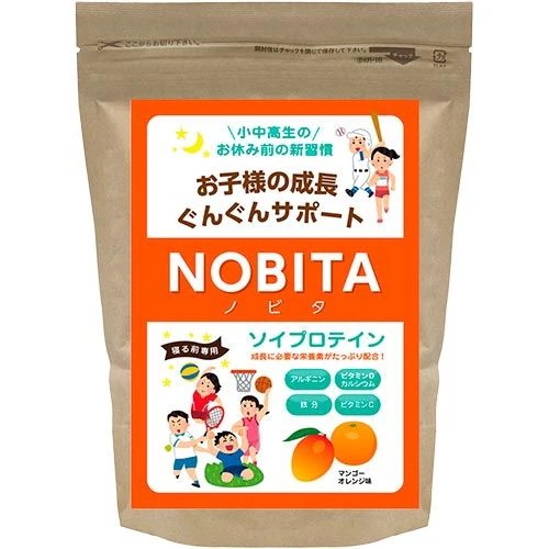 ノビタ(NOBITA) キッズプロテイン ソイプロテイン マンゴーオレンジ味 600g FD0002