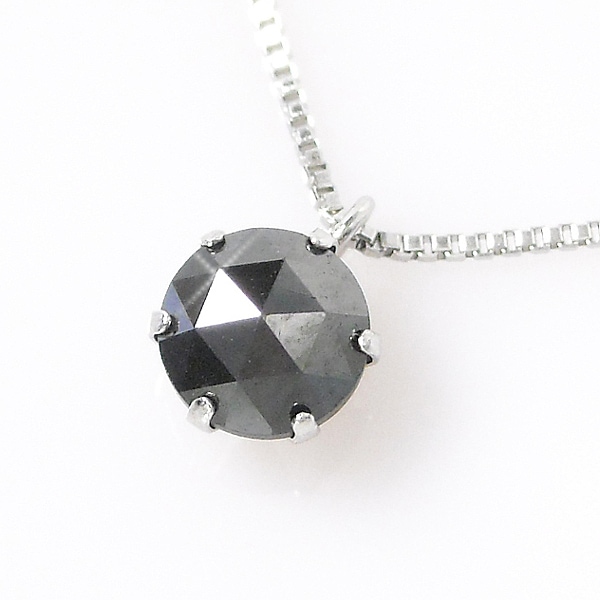 ブラックダイヤモンド ネックレス プラチナ 一粒 0.3カラット 4月誕生石 pt900 レディース 50代 40代 60代 30代 20代 0.3ct ギフト プレゼント 女性用