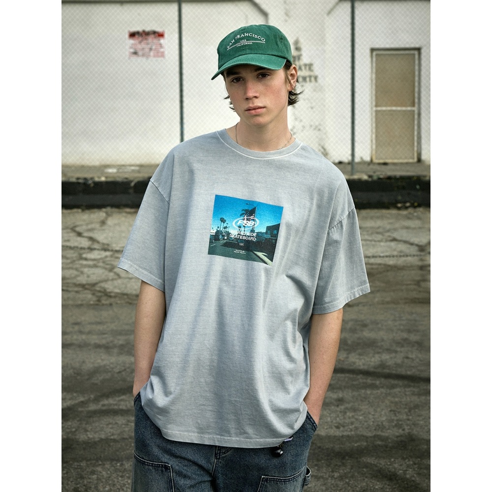 フルークフルーク FSB スターズアンドストライプス DTP ピグメントショートスリーブ T シャツ FST730 3色