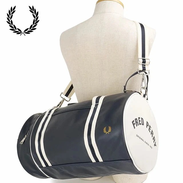 クラシック バレルバッグ [L7255-635] メンズ・レディース 鞄 ボストンバッグ NAVY-ECRU 正規取扱店
