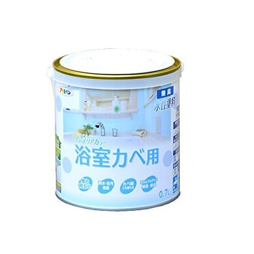 （まとめ買い）NEW水性インテリアカラー 浴室カベ用 0.7L バニラホワイト [x3缶セット]