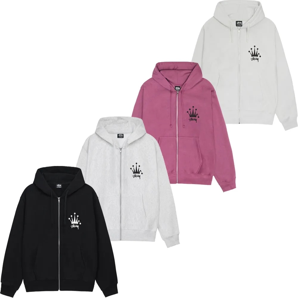 STUSSY（ステューシー）REGAL CROWN ZIP HOODIE 1975002　スウェット トレーナー　並行輸入品