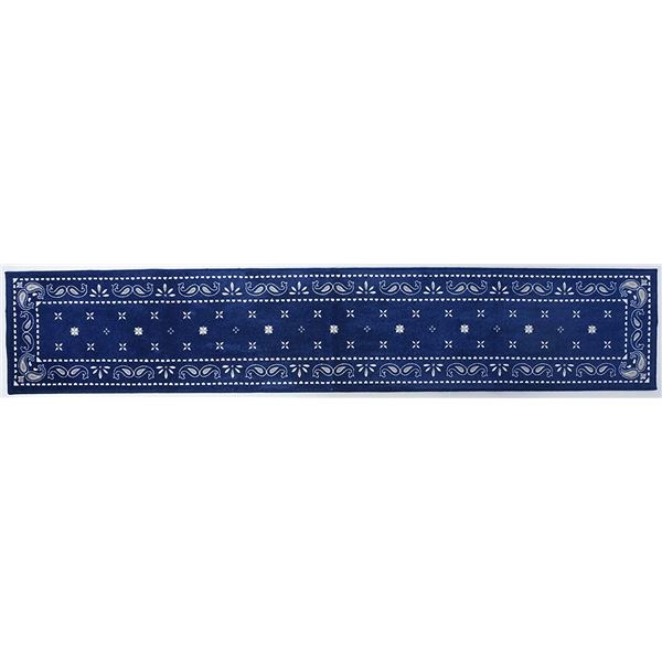 カキウチ ペイズリー キッチンマット 約幅240x奥行45cm ネイビー HPC-3755 5,359円