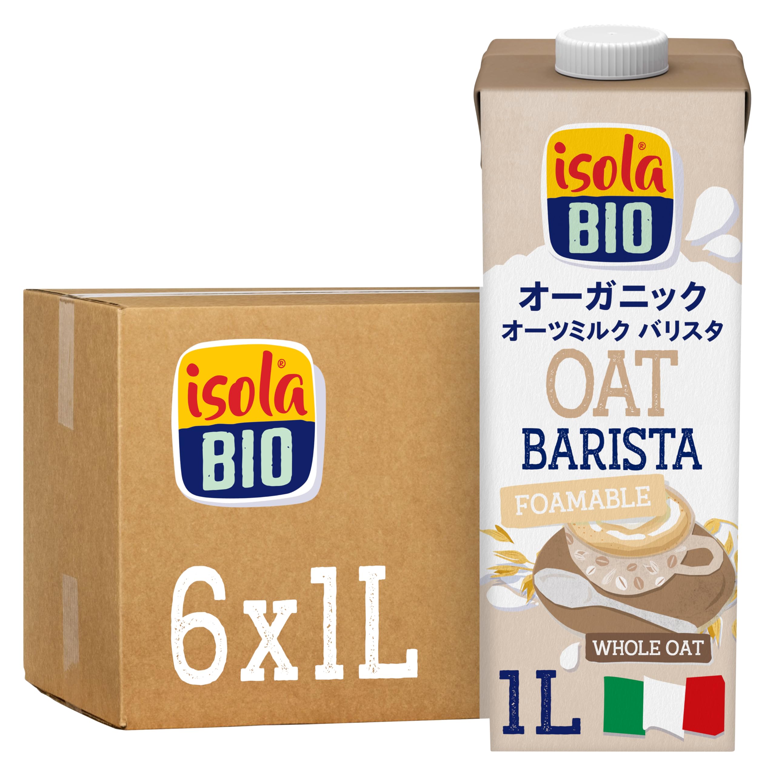 イソラビオ（isola BIO）オーガニック オーツミルク バリスタ 有機 1000ml×6本 4,707円