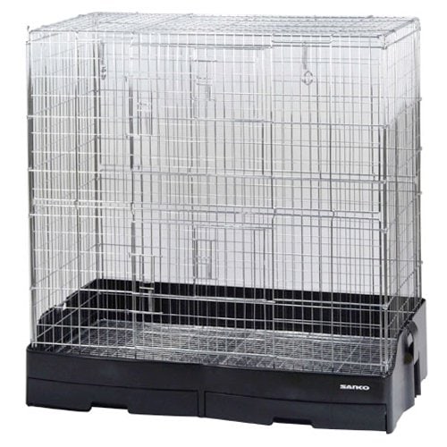 三晃商会　イージーホーム　８０　ハイ（８１X５０．５X８４ｃｍ）小動物　ケージ　リス　チンチラ　デグー　ＣＲＣ50―65―15―10―00