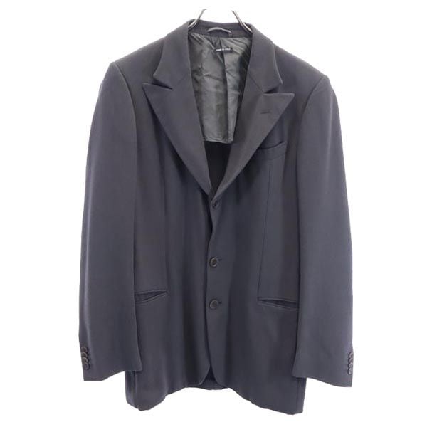 イタリア製 ウールブレンド テーラードジャケット グレー メンズ