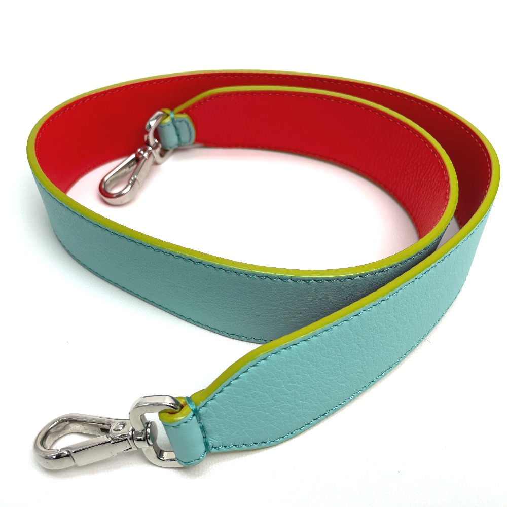 ショルダーストラップ ストラップユー バイカラー カバン 替えストラップ バッグアクセサリー レザー ライトブルーオレンジイエロー 20,592円