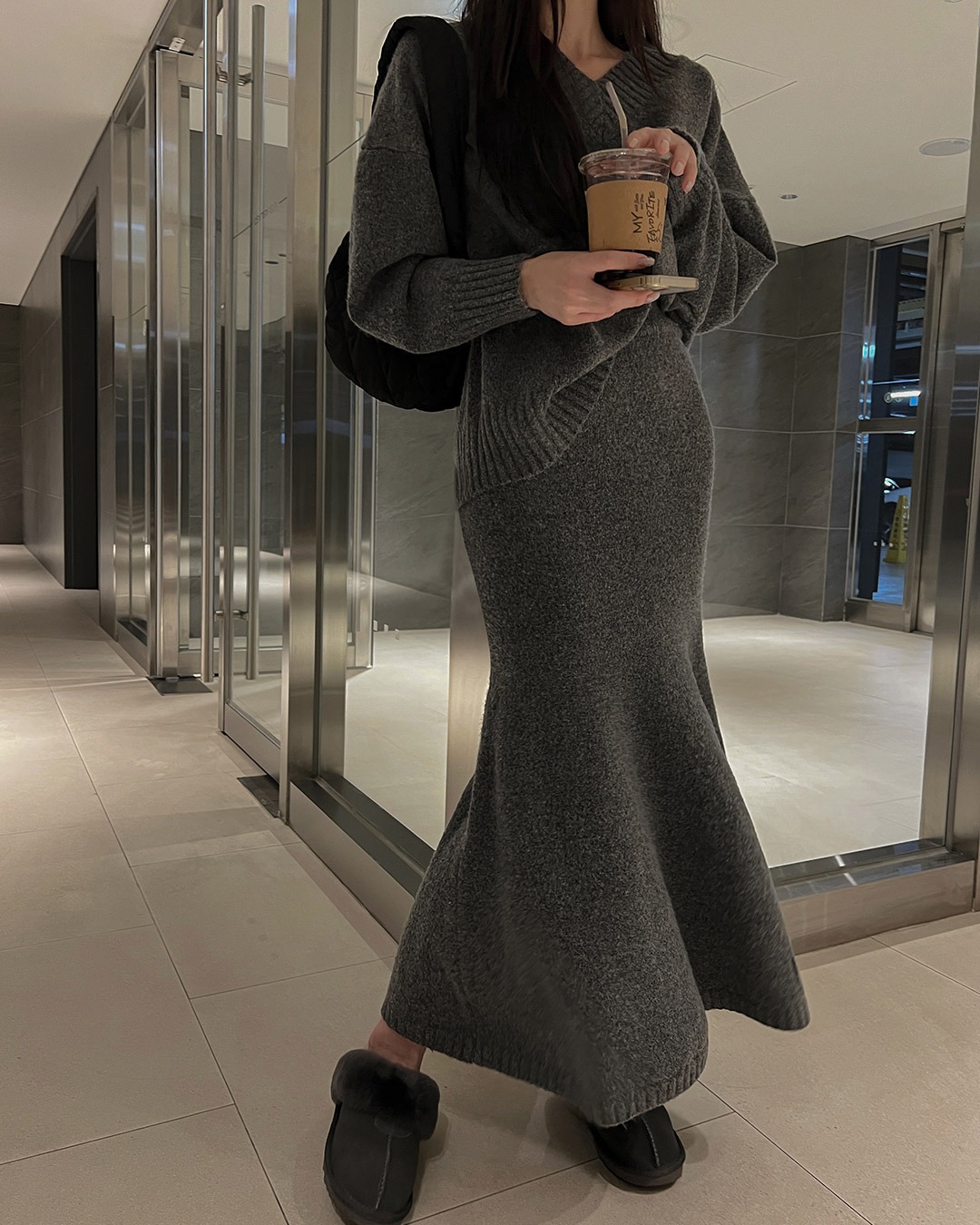 ニット&スカートセット韓国ファッション レディース 9,144円