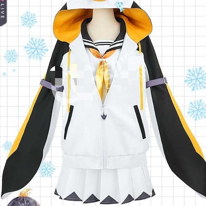 バーチャルvtuber虹社アナウンサーpetragurinペトラ古凛cos服女性ペンギンハロウィーン化粧舞踏会演出服