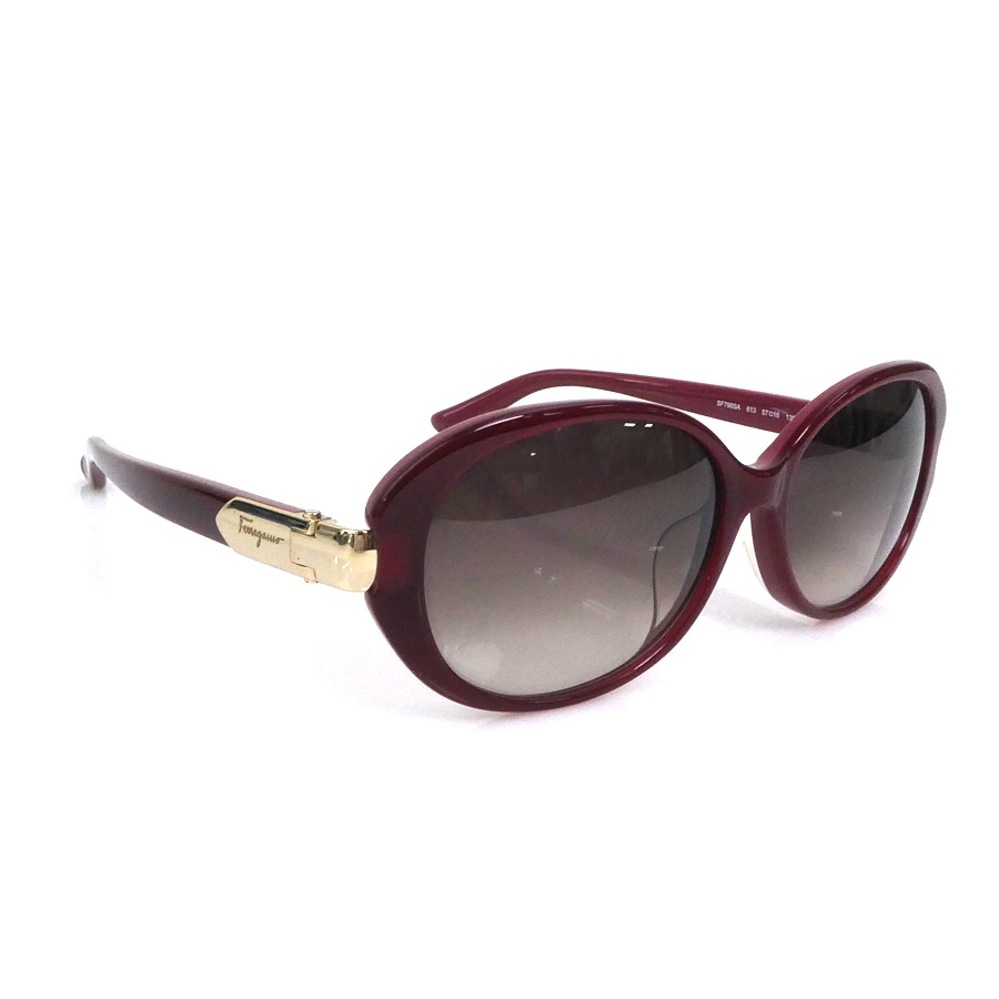 サルヴァトーレフェラガモ Salvatore Ferragamo サングラス プラスチック レッド系 レディース r10668a