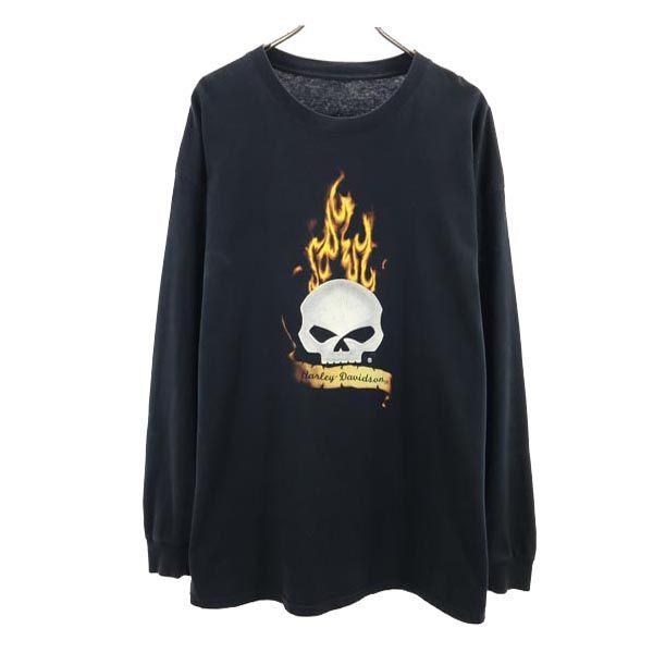 長袖 Tシャツ ブラック ロンT メンズ