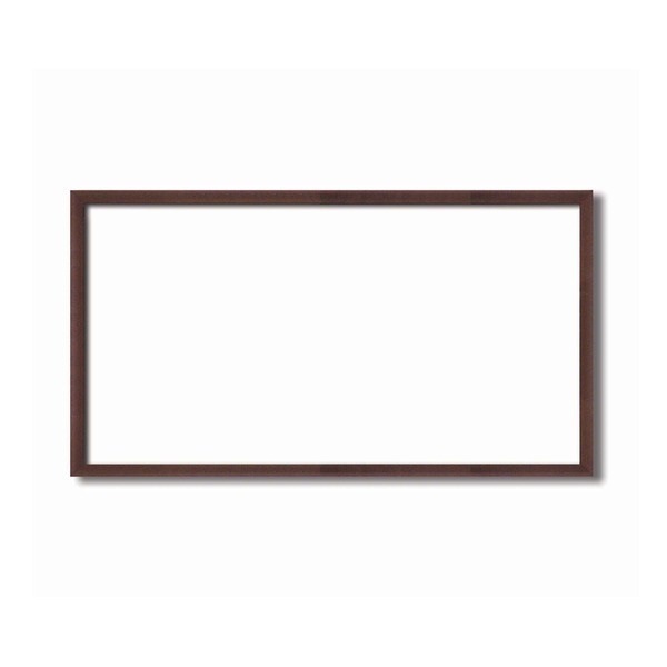 [長方形額]木製額 縦横兼用額 前面アクリル仕様 黒茶色長方形額（500x250mm）シタン色
