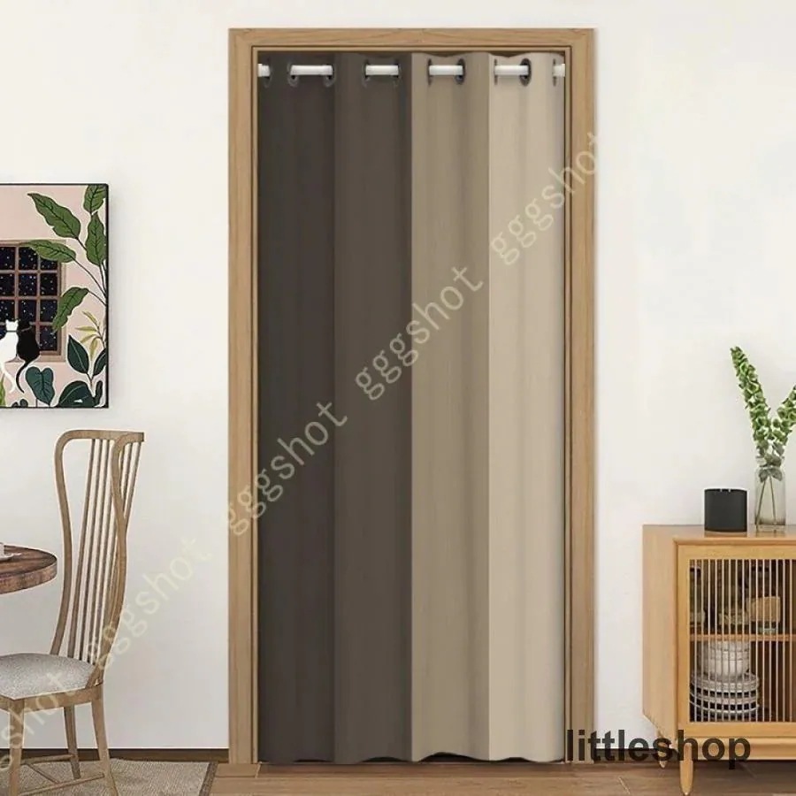 のれん おしゃれ 目隠し ロング 暖簾 グラデーション 遮光 無地 防音 試着室 断熱 玄関 階段カーテン 間仕切りカーテン 階段 仕切り 冷気遮断 カーテン