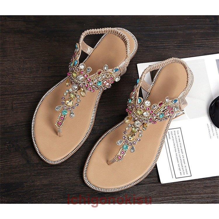 【急速出荷】サンダル レディース ヒール 夏 履きやすい オフィス ぺたんこサンダル シューズ 美脚サンダル 靴 くつ ビーチ 歩きやすい 痛くない カジュアル おしゃれ 新品 4,637円