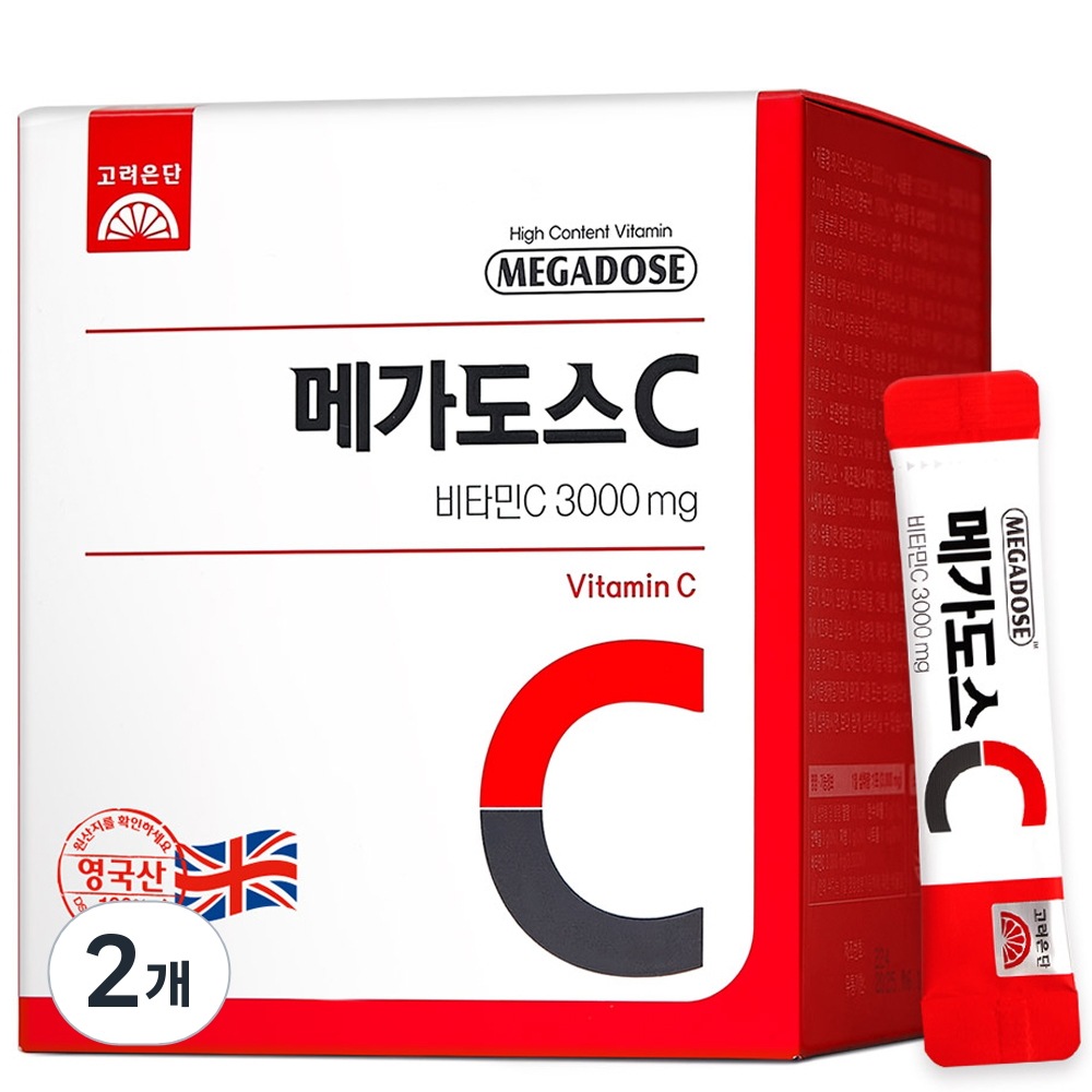 高麗銀団メガドスCビタミンC 3000mg180g2個
