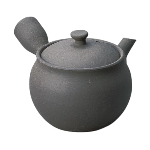 1.5黒泥吹ダルマ万古急須（まるっと網） [ 9.2×8.5cm250cc ] 急須