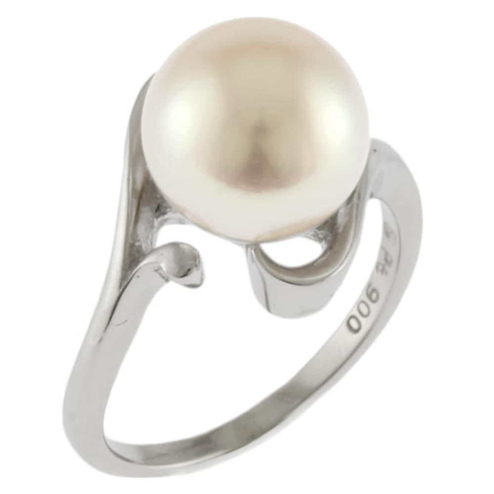 ミキモト リング 指輪 5.5号 Pt900プラチナ アコヤパール MIKIMOTO 中古 美品