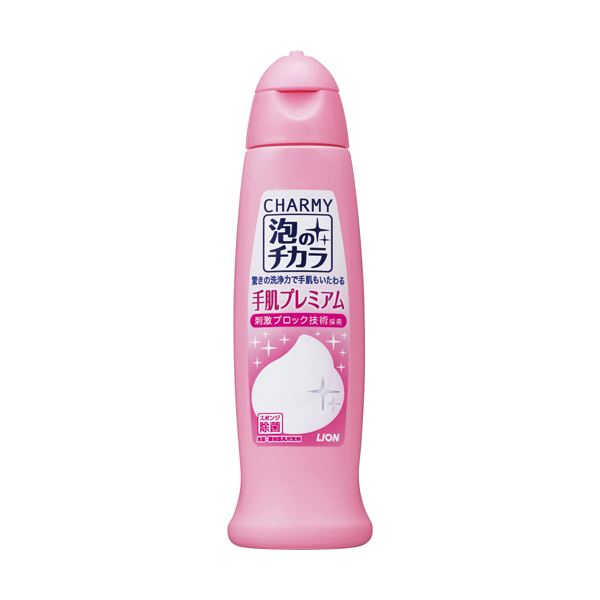 （まとめ）ライオン CHARMY泡のチカラ手肌プレミアム 本体 240ml 1本[x20セット]