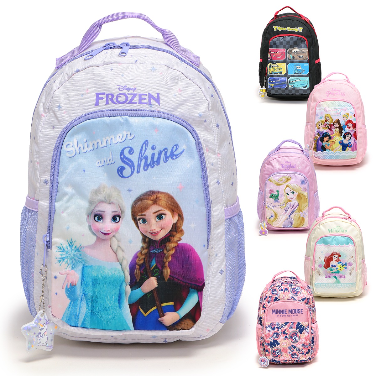 ディズニー/アートウエルド キャラクター リュックサック キッズ/子供/園児 バックパック ブラック/ピンク/パープル/ベージュ