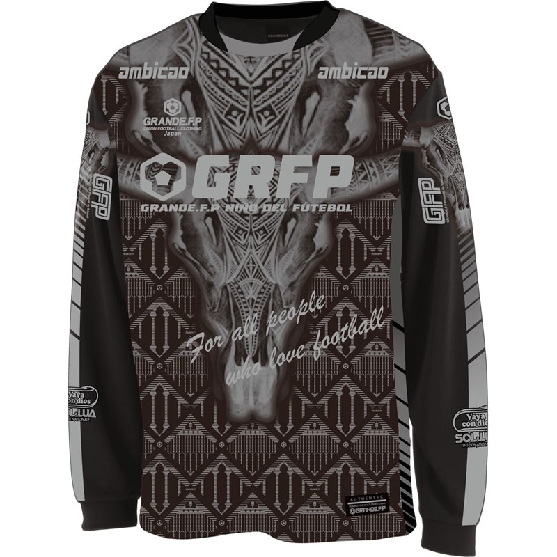 grande(グランデ) ショウカダマスクガラ プラシャツL/S フットサルプラクティクスシャツ (gfph24101-09)