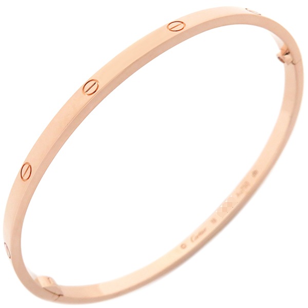 カルティエ Cartier ブレスレット LOVE ラブブレス SM K18PG ピンクゴールド #19 750 18K 18金 RG ローズゴールド B6047319 【修理証明書】【中古】