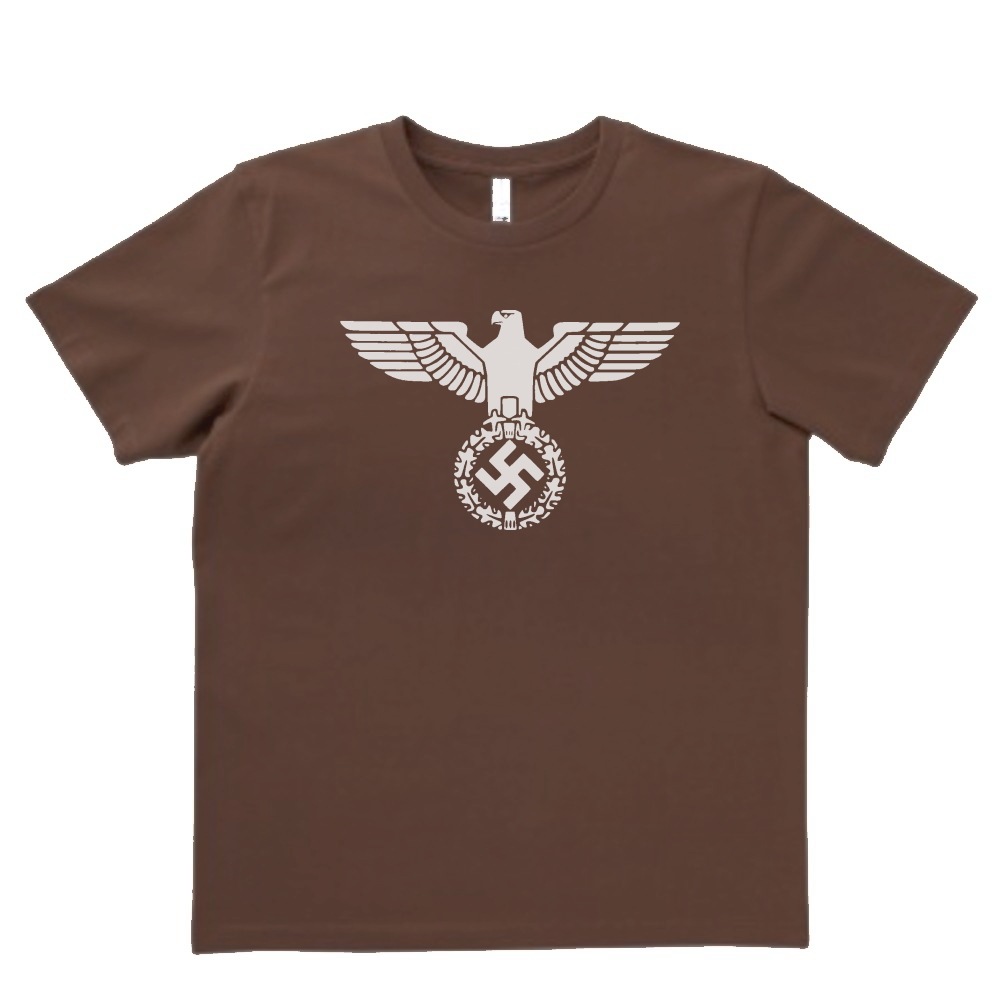 デザイン 10％OFF Tシャツ 旧ドイツ ブラウン MLサイズ 舗