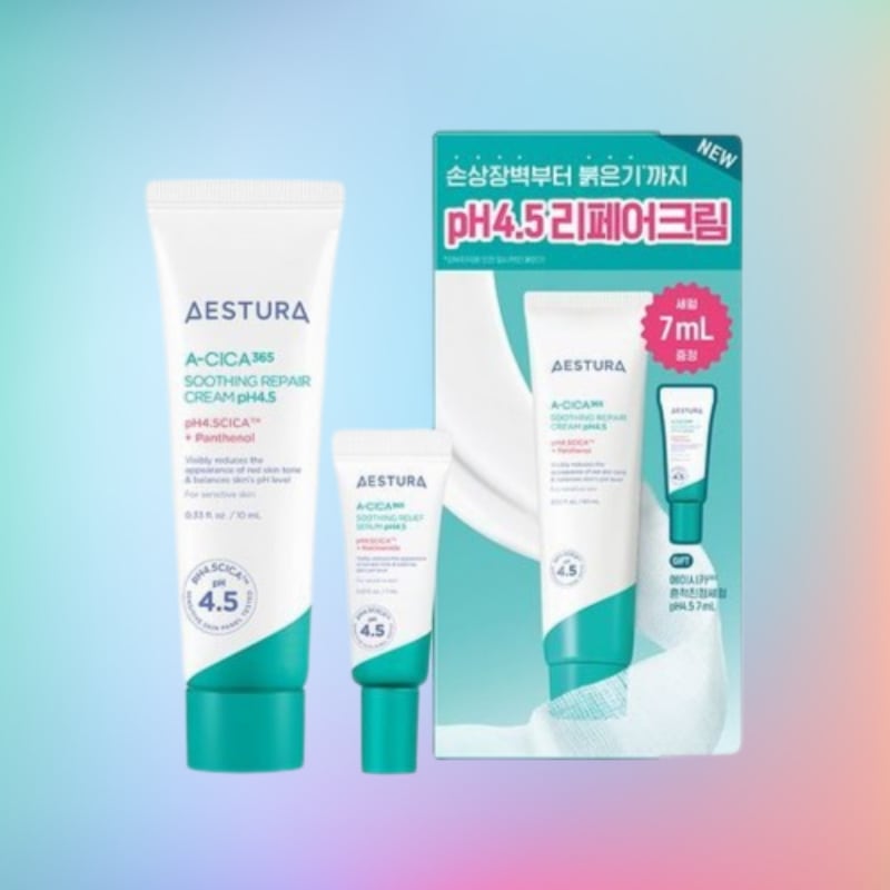 エイシカ365リペアクリーム pH4.5 60ml＋セラム7ml付き 弱酸性・肌バリアケア 韓国スキンケアセット