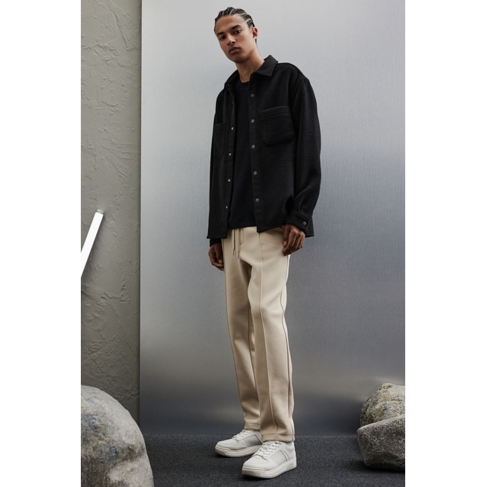 H&M スリムフィットドレッシージョガーパンツベージュ