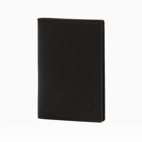 [LUXO] ブラックエンボスロゴ 牛革カード入れ DBHO6F745BK