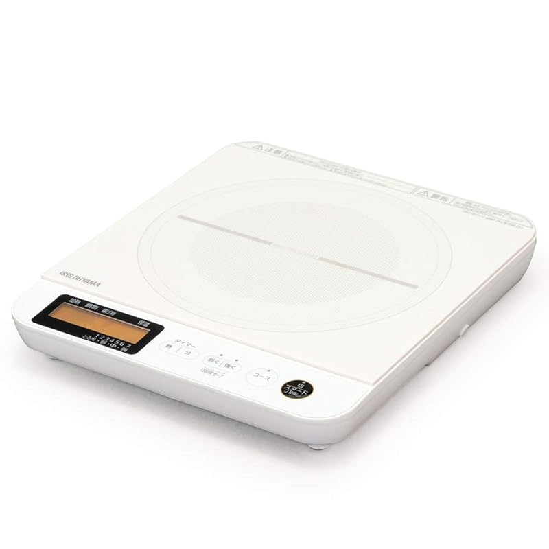 【即納】アイリスオーヤマ IHクッキングヒーター 1口 液晶付き 1400W ワイド液晶 吹きこぼれ防止自動温度調整 IHコンロ 卓上 7段階火力調整 IHCT71W ホワイト