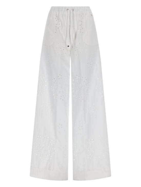 HERNO Women Straight Pants PT000221D 13322RIC1000 WHITE