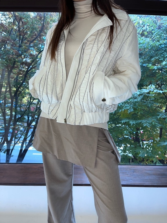 ラインキルティングブルゾン