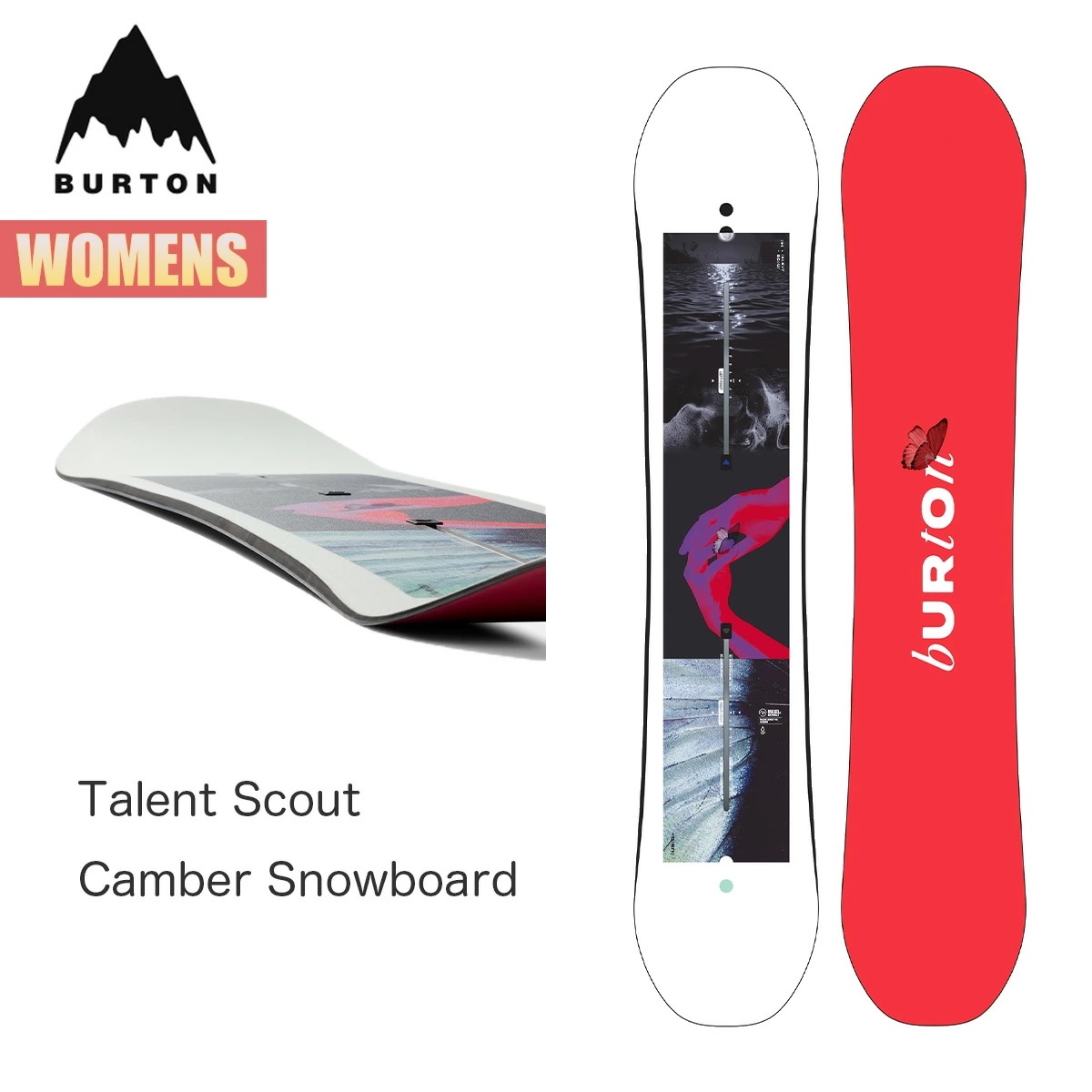スノーボード 板 レディース 24-25タレントスカウト キャンバー W25JP-132181 Womens Talent Scout Camber Snowboard ウィメンズ