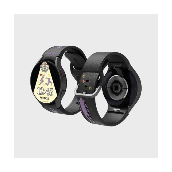 SLBS BTSミュージックテーマブラックスワンハイブリッドウォッチストラップ