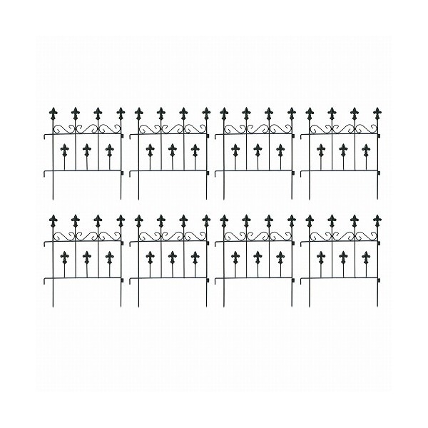 住まいスタイル オールドシャトーフェンス スティックタイプ 8枚組 ブラック OC005ST-8P-BLK メーカー直送