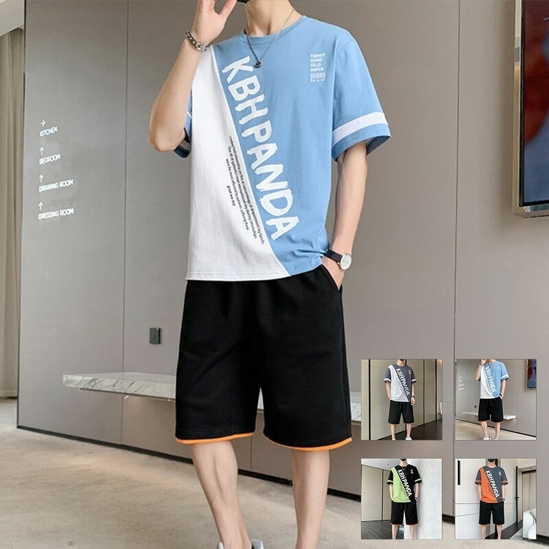 【夏セール！】セットアップ メンズ 半袖 冷感 ショートパンツ カジュアル 夏服 綿 軽量 清涼感 通気性 薄手 Tシャツ 敬老日 父日 プレゼント ギフト