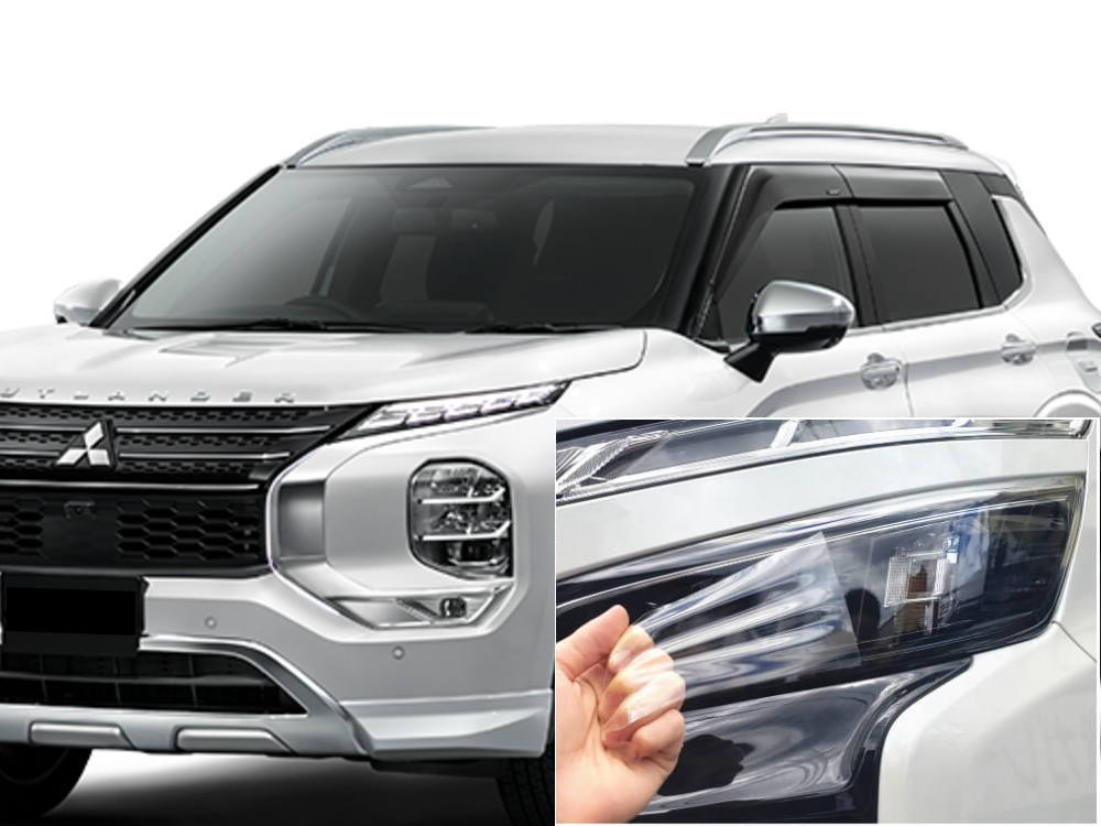 ヘッドライトプロテクションフィルム (アウトランダー PHEV) 車種専用 カット済み 左右セット ヘッドライト保護 GN0W ミツビシ用 9,728円