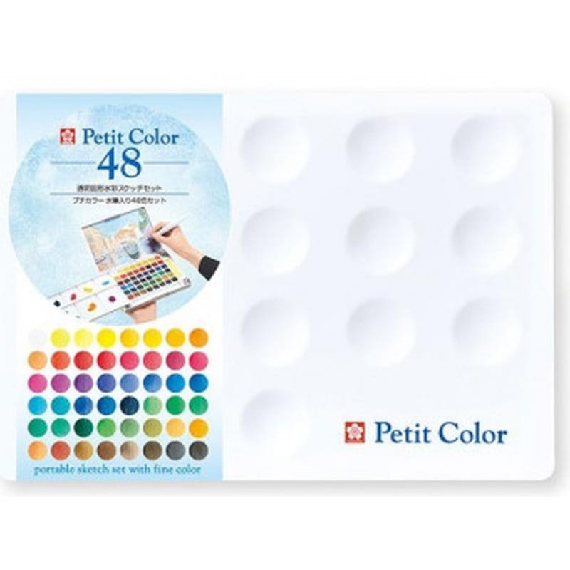 プチカラー水筆入り48色セット　NCW-48H