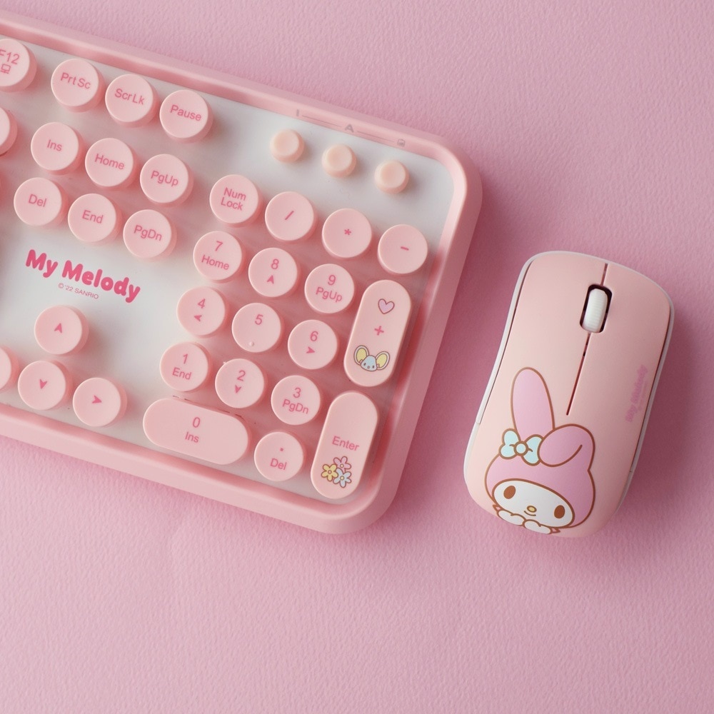 マイメロディ ワイヤレス キーボード マウス セット