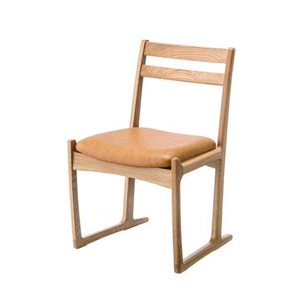 ダイニングチェア 椅子 日本製 高級 アームレスチェア ソリ脚 天然木 国産 曲線美 木製 ナチュラル シンプル おしゃれ 北欧 カントリー調 洗練された デザイン