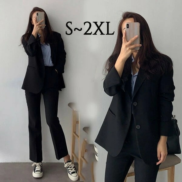人気 スーツ レディース パンツスーツ セットアップ カジュアル ビジネススーツ ブラック 黒 成人式 春秋冬 卒業式 入学式 面接 就活 入園式 卒園式 ママ 母 母親 親 七五三 通勤 OL 女性