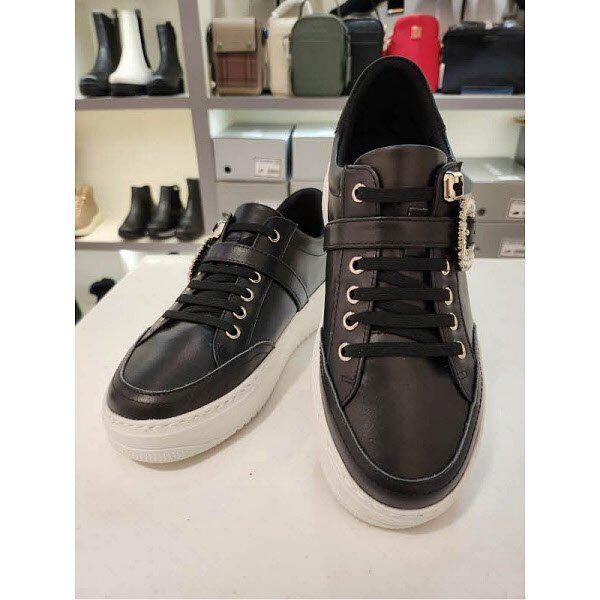 [] 女性バックル装飾スニーカー 4.5CM(EQCFHZ768BK) (P003736057)