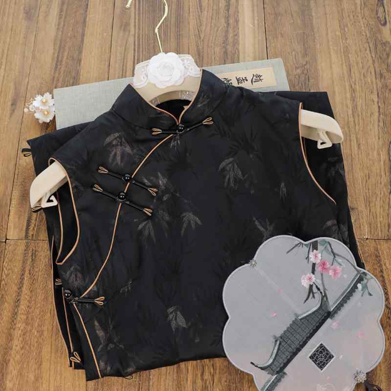 チャイナドレス パーティドレス フォーマルドレス カクテルドレス ノースリーブ 夏 エレガント シック モダン レディース