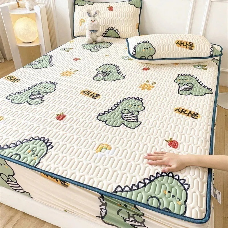 【メガ割 】ラテックス ボックスシーツ 3点セット ラテックスマット ボックスシーツタイプ ベッドカバー マットレスカバー シモンズ マットレスプロテクター化粧ポーチ-大容量