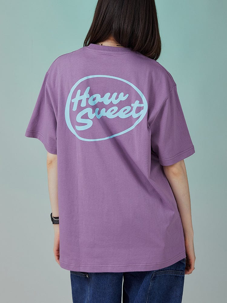 【ラインフレンズ】 NJ HOW SWEET T-SHIRT : PURPLE