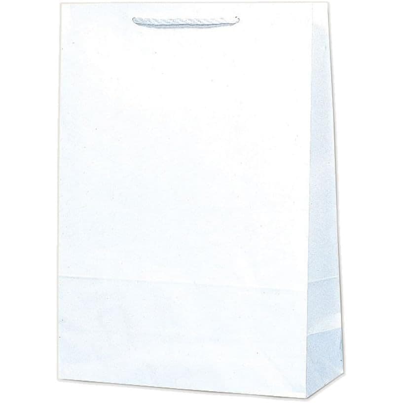 （まとめ買い）シモジマ HEIKO 手提げ紙袋 T型チャームバッグ 大判 白無地 50枚 幅380xマチ150x高520mm 003182100 [x3セット] 23,522円